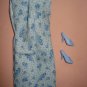 Modest lite blue paisley dress for Barbie Dolls - ed98