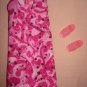 Short hot pink and white swirl print dress for Barbie Dolls - ed93