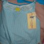 Large REVERSABLE Pet dress in blue & white Oz checked - dd05