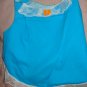 Large REVERSABLE Pet dress in blue & white Oz checked - dd05