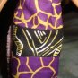 Purple & black ethnic animal print skirt, top and headband for Barbie - ed75