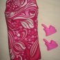 Short pink and white swirl dress for Barbie Dolls - ed76