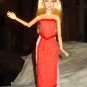 Sequined red long skirt and top set for Barbie Doll - ed71