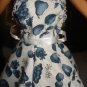 Blue and white floral formal for Silkstone Barbie Dolls - ed59