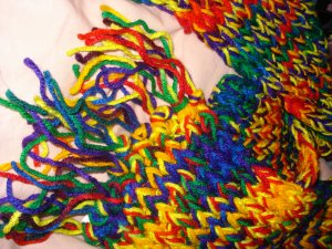 Custom made hand loomed scarf / you pick your favorite solid color - es01