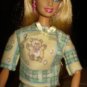 Pajamas in warn flannel for Barbie - ed57