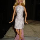 Purple polka dot skirt and top set for Barbie Doll - ed53