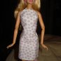 Purple polka dot skirt and top set for Barbie Doll - ed53