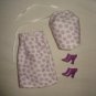 Purple polka dot skirt and top set for Barbie Doll - ed53