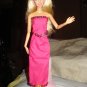 Sequined hot pink long skirt and top set for Barbie Doll - ed44