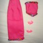 Sequined hot pink long skirt and top set for Barbie Doll - ed44