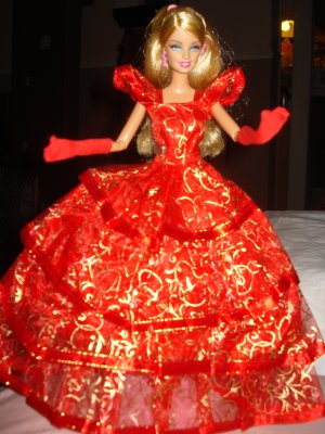 Beautiful red tierd formal for Silkstone and Barbie - ef01