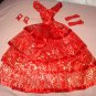 Beautiful red tierd formal for Silkstone and Barbie - ef01