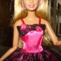 Silkstone Barbie black and hot pink formal dress - ef02