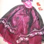 Silkstone Barbie black and hot pink formal dress - ef02