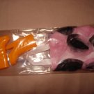 Orange calf length boots and pink and black tote bag for Barbie Dolls - NEW ea02