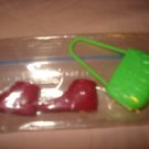Red ankle length boots and lime green purse - NEW ea01