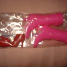 Red ankle boots and hot pink calf high boots for Barbie Doll - NEW ea03