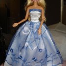 Silkstone Barbie blue and white formal dress - ed40