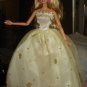 Silkstone Barbie lite yellow formal with gold flowers - ed36