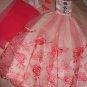 Silkstone Barbie formal in pink lace with a pink shawl - ed38