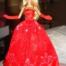 Silkstone Barbie formal in deep red lace - ed39