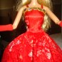 Silkstone Barbie formal in deep red lace - ed39