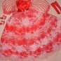 Silkstone Barbie formal in bright red with angel wings ed29
