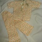 Vintage handmade Barbie Doll pajamas - ev03