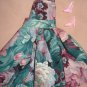 Pink & green floral semi-formal dress for Barbie Dolls - ed114
