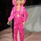 Hot pink velour 3-piece jogging suit set for Barbie Dolls - ed110