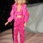 Hot pink velour 3-piece jogging suit set for Barbie Dolls - ed110