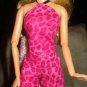 Short set in hot pink leopard print fabric for Barbie Dolls - ed122