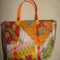 Tote bag / purse in a purse print material for Barbie Dolls - ed123