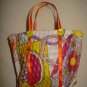 Tote bag / purse in a purse print material for Barbie Dolls - ed123
