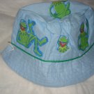 Baby / toddler hat with appliqued Kermit The Frog - ekho1e