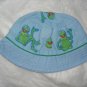 Baby / toddler hat with appliqued Kermit The Frog - ekho1e