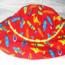 Baby / toddler hat with bright colored fish - ekho1B