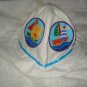 Baby / toddler hat with appliqued baby animals at sea - ekho1j
