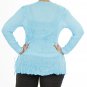 Ava Dee Plus Size Crinkle Tunic with Silver Embellished Neckline