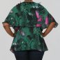 Madison Paige Mixed Print Layered Tunic with Detachable Silver Necklace