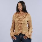 Kaelyn Max Plus Size Beige Blouse size x- 3x