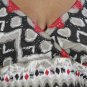 Meetu Magic Colorful Mixed Print Plus Size Maxi in Red