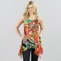 Madison Paige Colorful Sleeveless Tunic in Orange