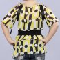 Kaelyn Max Missy Polka-Dot & Striped Off the Shoulder Sheer Blouse