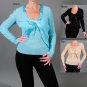Missy 2 piece Sequined Blouse with Satin Edging and Embellishment