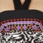 JFW Halter Tie Maxi with Jewel Tones and Modern Print