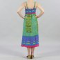 Meetu Magic Colorful Empire Waist Maxi in Blue and Green
