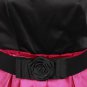 Wishes Junior Black & Fuschia Satin-Like Dress