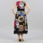 Meetu Magic Vibrant Empire Waist Maxi in Black and Fuchsia